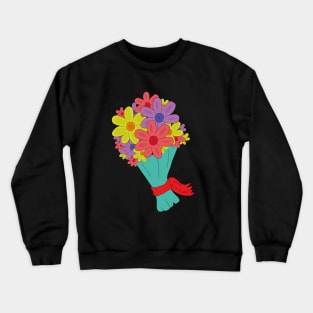 A colorful bouquet of flowers Crewneck Sweatshirt